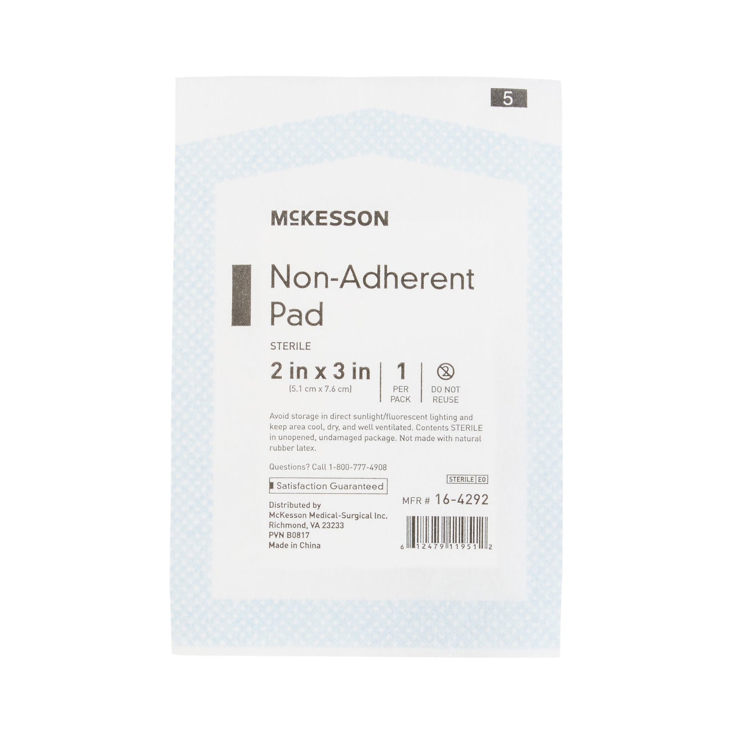 McKesson Non-Adherent Dressing 2 X 3 Inch Sterile 100 per Pack (373768_BX)