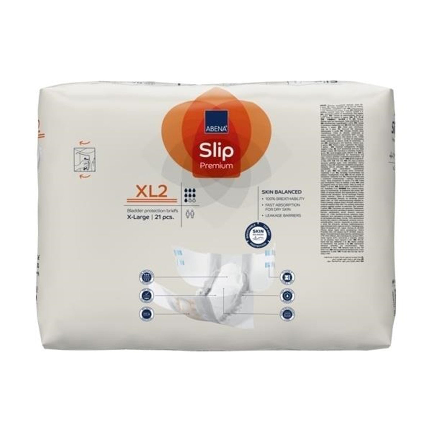 Abena® Slip Premium XL2 Unisex Adult Incontinence Brief X-Large Disposable Heavy Absorbency (1218209_CS)