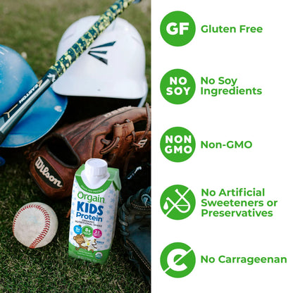Orgain® Kids Plant Protein™ Nutritional Shake Pediatric Oral Supplement Vanilla Flavor 8 oz. Carton Liquid Plant Based (1196796_EA)
