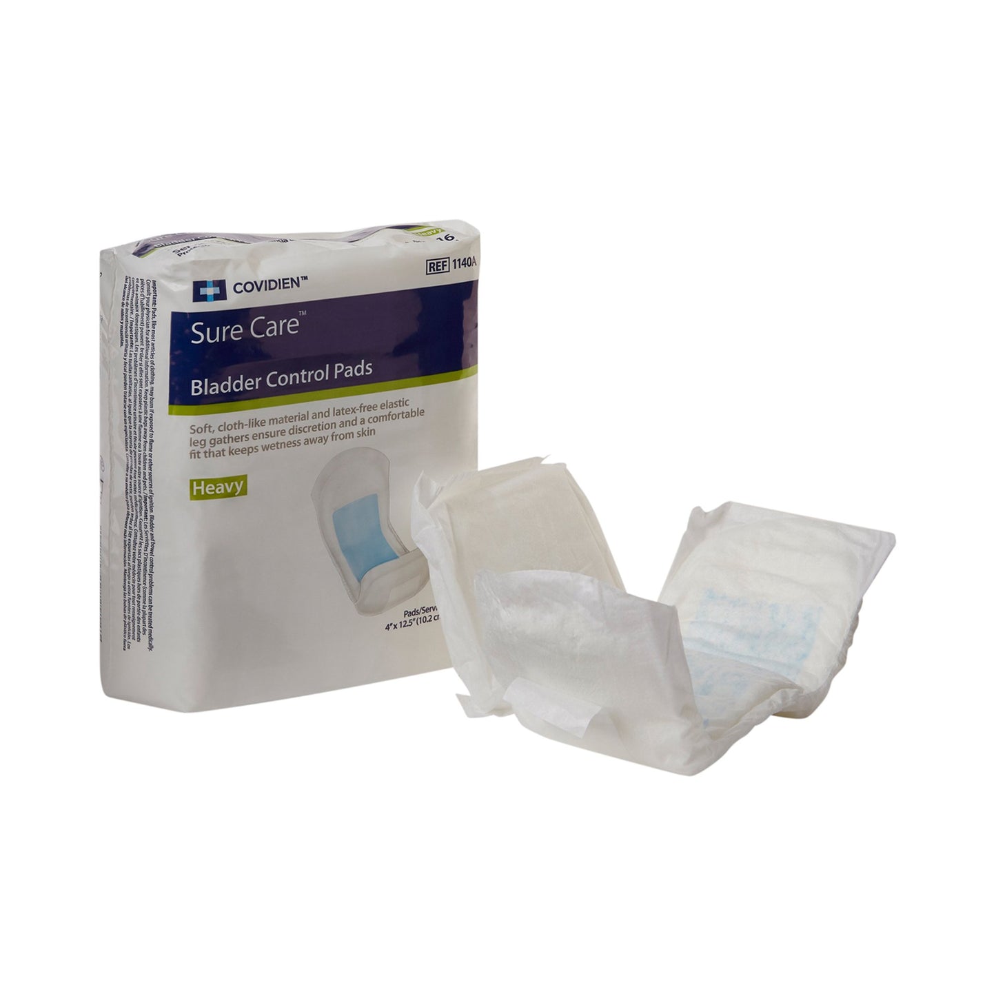 Sure Care™ Bladder Control Pad 4 X 12-1/2 Inch Heavy Absorbency Polymer Core One Size Fits Most (731672_BG)
