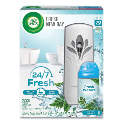 Air Wick Freshmatic Ultra Automatic Starter Kit, 5.94 x 3.31 x 7.63, White, Fresh Waters (RAC88413KT)