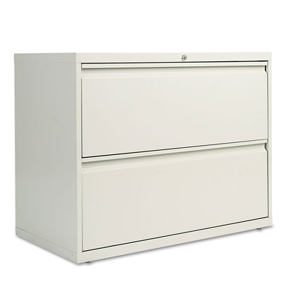 Alera Lateral File, 2 Legal/Letter-Size File Drawers, Light Gray, 36" x 18" x 28" (ALEHLF3629LG)