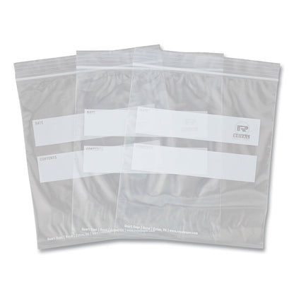 AmerCareRoyal Zipper Bags, 1.73 mil, 7" x 7.99", Clear, 500/Carton (RPPZBQ78)