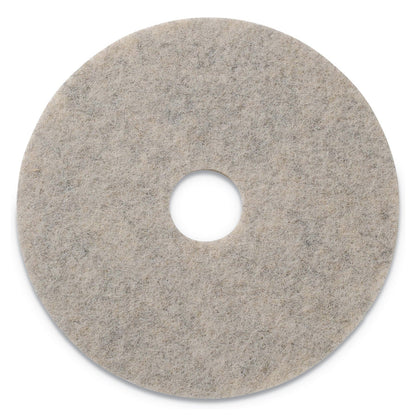 Americo Combo Burnishing Pads, 19" Diameter, Tan, 5/CT (AMF402019)