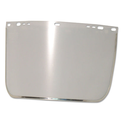Anchor Brand Visor, Clear, Aluminum Bound, 9 in x 15-1/2 in, for Jackson Safety® Head Gear/Cap Adaptors (101-3440-B-CL)