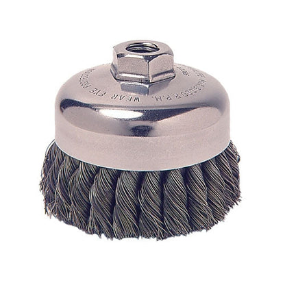Anchor Brand® Heavy-Duty Knot-Style Cup Brushes, 4 in Dia., 0.025 in Carbon Steel Wire, Bulk (102-BW-441-BULK)