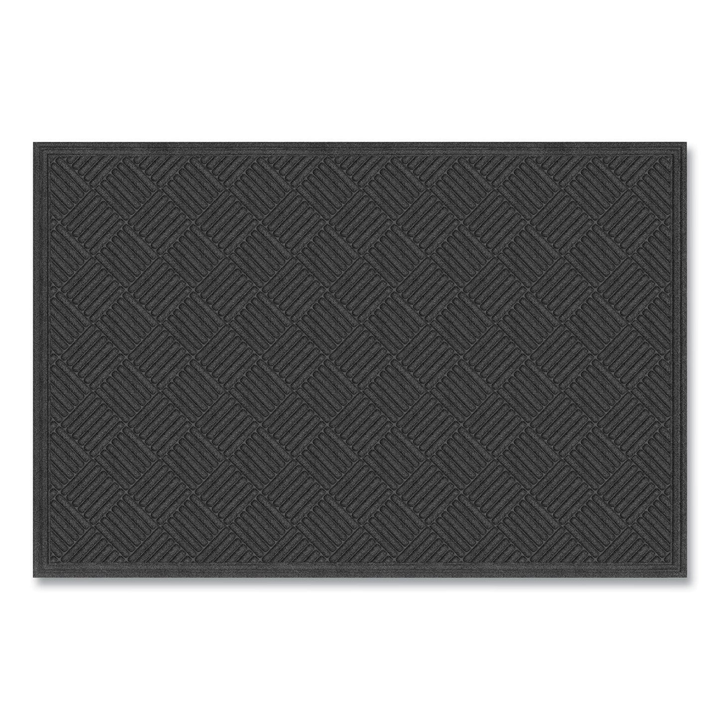 Apache Mills Ecomat Crosshatch Entry Mat, 48 x 27, Charcoal (APH062023)