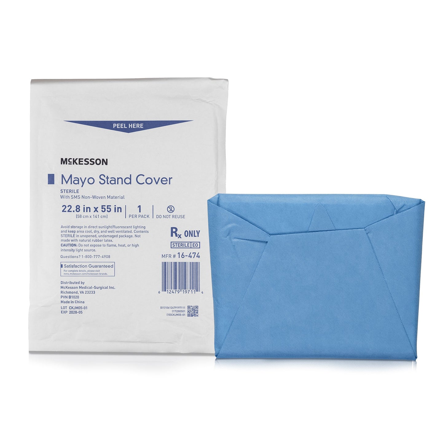 McKesson Brand Mayo Stand Cover 22.8 X 55.5 Inch (854598_EA)