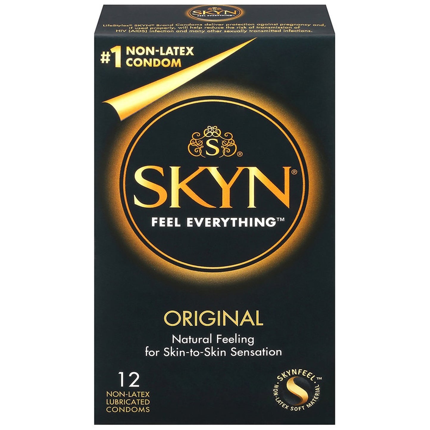 Lifestyles® Skyn® Condom Lubricated 12 per Box (806875_BX)