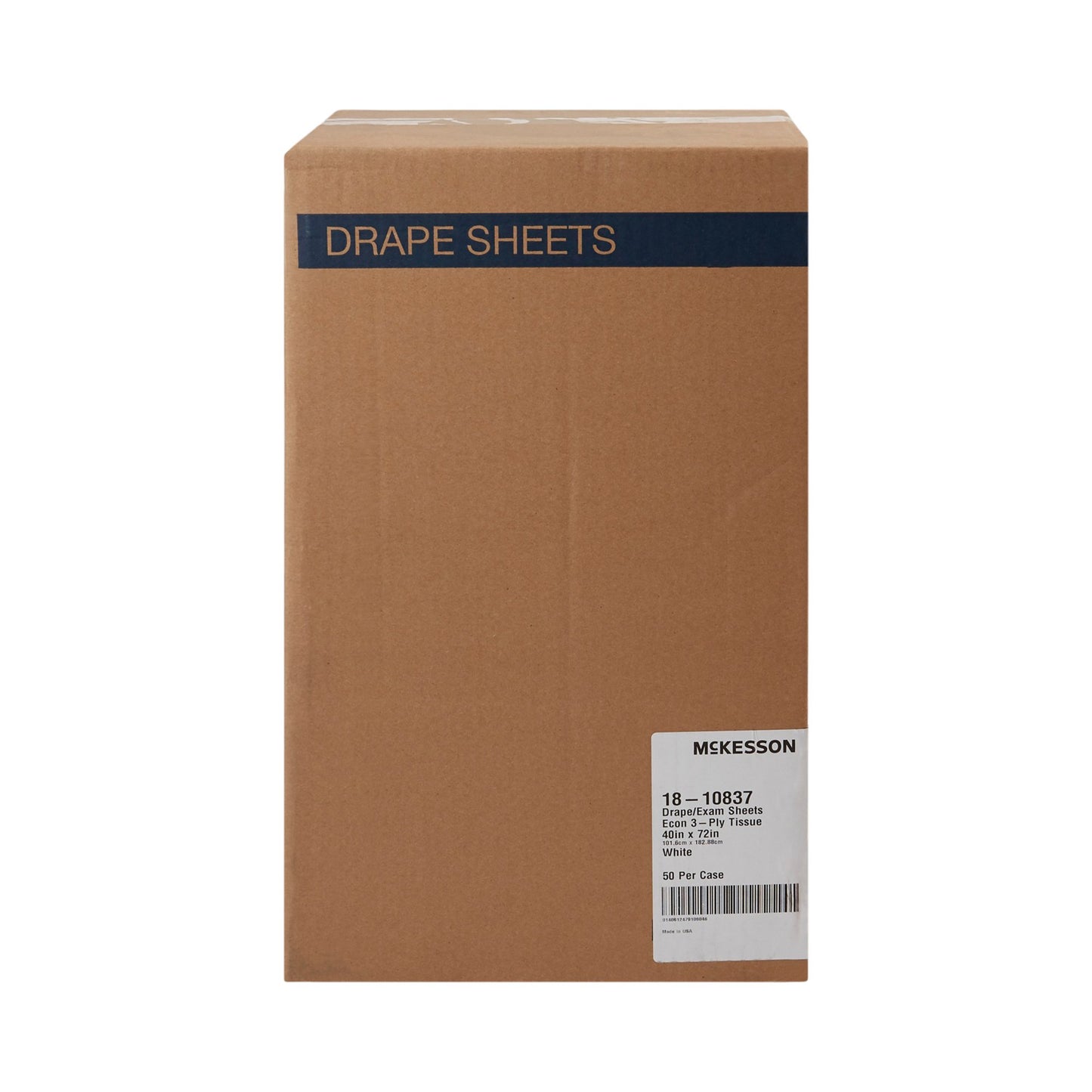 McKesson General Purpose Drape Physical Exam Drape 40 W X 72 L Inch NonSterile (216348_CS)