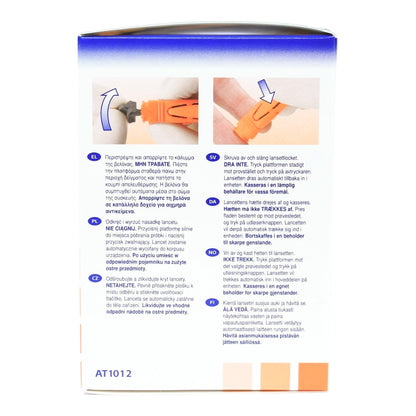 Unistik 3 Safety Lancet 21 Gauge Retractable Push Button Activation Finger (539416_BX)