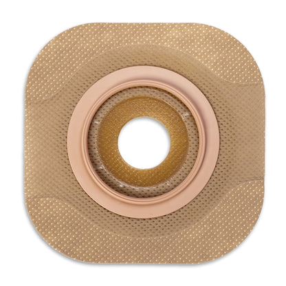 New Image™ Flat CeraPlus™ Ostomy Barrier Precut, Extended Wear Adhesive Tape Borders 1-3/4 Inch Flange Green Code 7/8 Inch Opening (1195892_BX)