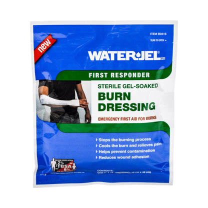 Water-Jel® First Responder Hydrogel Burn Dressing Sheet 4 X 16 Inch Sterile (1071033_CS)