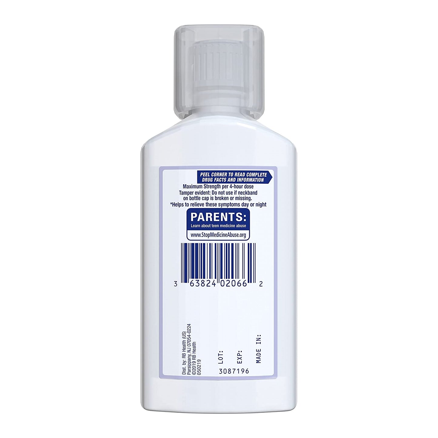 Mucinex® Fast-Max™ Cold & Flu Cold and Cough Relief 650 mg - 20 mg - 400 mg - 10 mg / 20 mL Strength Liquid 6 oz. (1120969_EA)