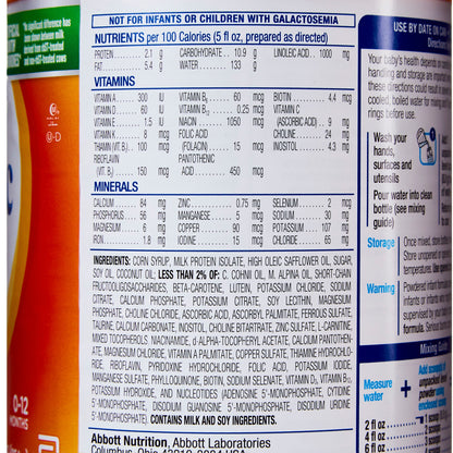 Similac Sensitive® Infant Formula Unflavored 12.5 oz. Can Powder Iron Lactose Sensitivity (746700_CS)