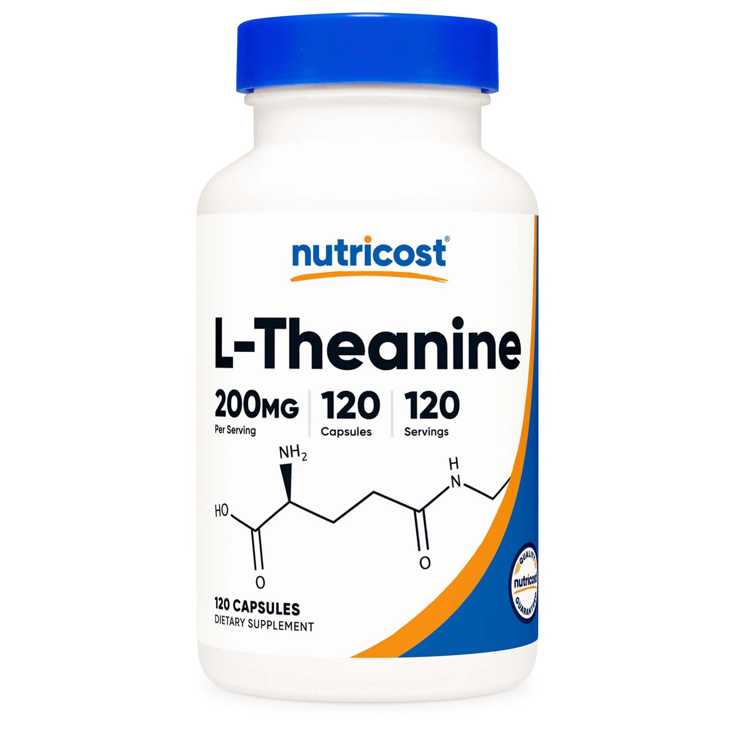 nutricost® Dietary Supplement L-Theanine 200 mg Strength Capsule 120 Per Bottle (1270257_BT)