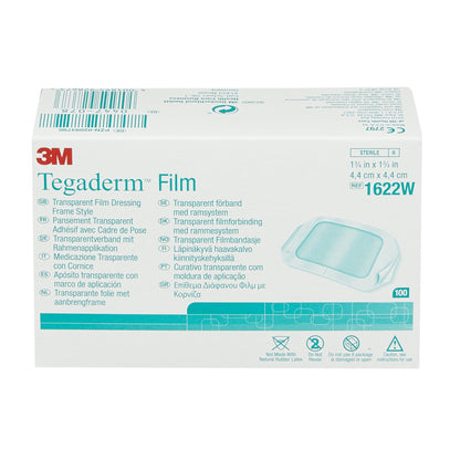 3M™ Tegaderm™ Transparent Film Dressing 1-3/4 X 1-3/4 Inch Frame Style Delivery Rectangle Sterile (264435_EA)
