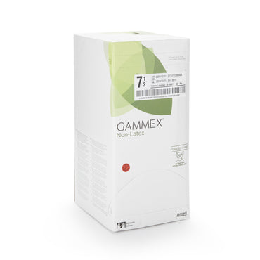 GAMMEX® Non-Latex Surgical Glove Size 7.5 Sterile Polyisoprene Standard Cuff Length Micro-Textured Green Chemo Tested (364346_CS)