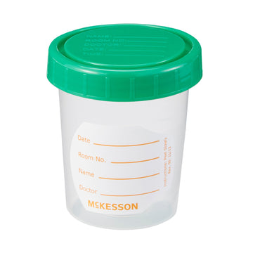 McKesson Specimen Container 120 mL (4 oz.) Screw Cap NonSterile (911759_CS)
