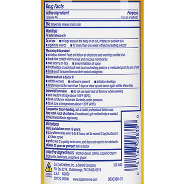 Aspercreme® Max Topical Pain Relief 4% Strength Lidocaine Spray 4 oz. (1152852_EA)