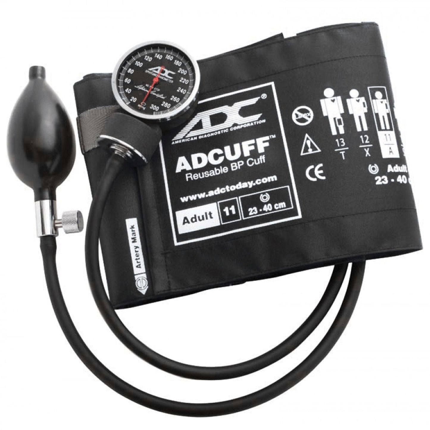 Diagnostix™720 Series Aneroid Sphygmomanometer Unit Adult Cuff Nylon Cuff 23 - 40 cm Pocket Aneroid (257005_EA)