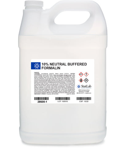 StatLab Medical Products Histology Reagent Neutral Buffered Formalin Fixative 10% 1 gal. (1001789_CS)