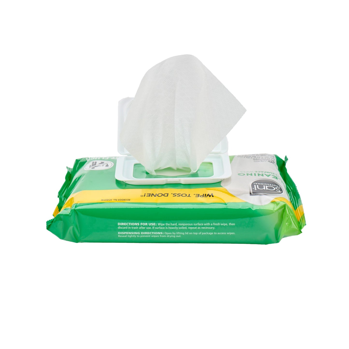 Sani Professional® Multi-Surface Premoistened Alcohol Based Manual Pull Wipe 90 Count Soft Pack Scented NonSterile (1061977_CS)