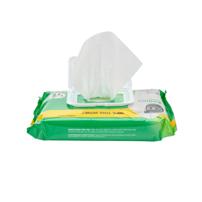 Sani Professional® Multi-Surface Premoistened Alcohol Based Manual Pull Wipe 90 Count Soft Pack Scented NonSterile (1061977_CS)