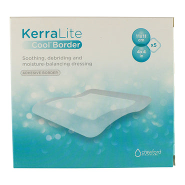 KerraLite Cool® Border Hydrogel Wound Dressing Sheet 4 X 4 Inch Sterile (1189331_CT)