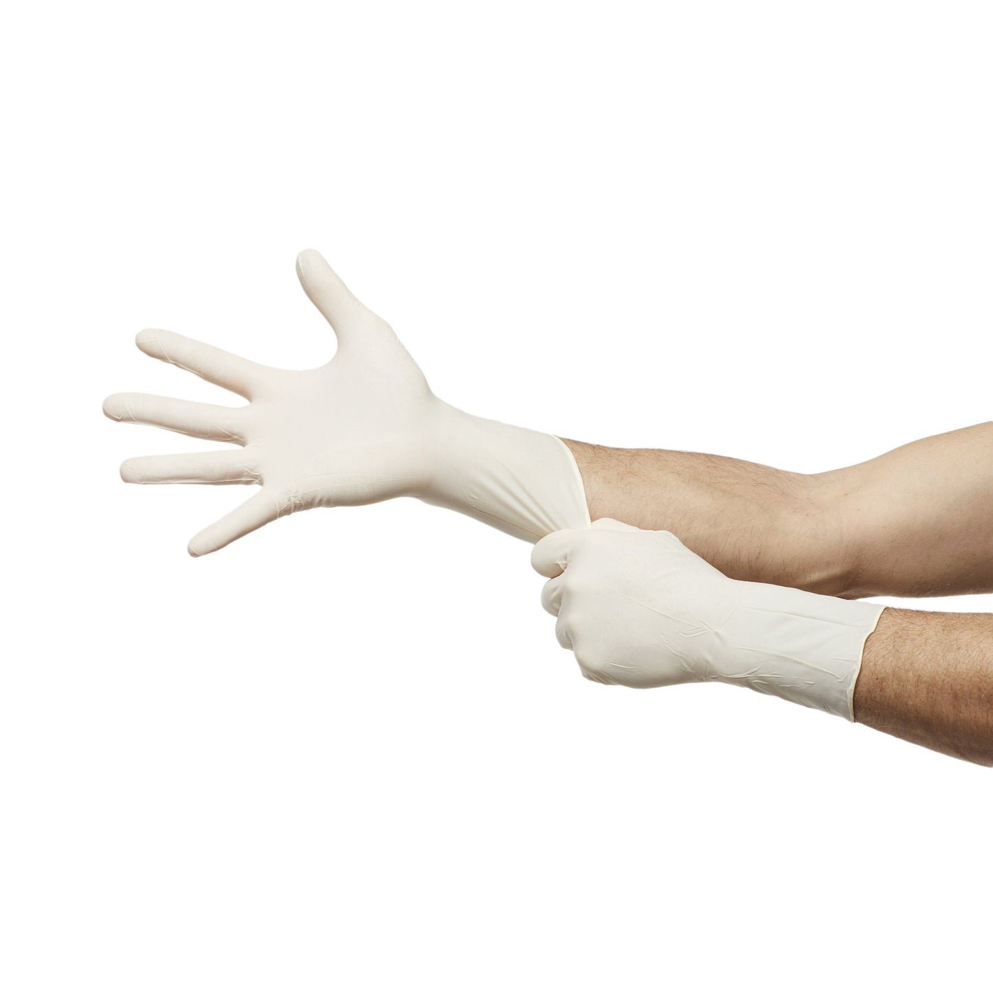NitriDerm® Surgical Glove Size 7 Sterile Nitrile Standard Cuff Length Fully Textured White Chemo Tested (1162689_CS)