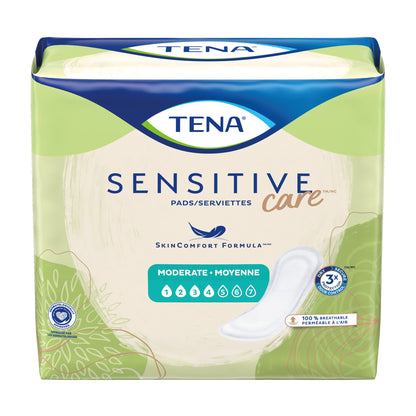TENA® Sensitive Care Moderate Bladder Control Pad 11 Inch Length Moderate Absorbency Dry-Fast Core™ One Size Fits Most (1121151_CS)