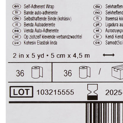 3M™ Coban™ Cohesive Bandage 2 Inch X 5 Yard Self-Adherent Closure Blue NonSterile Standard Compression (222002_EA)