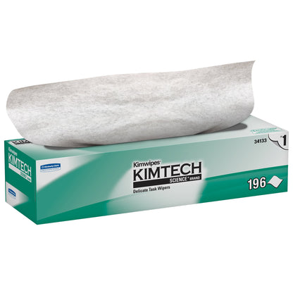 Kimtech Science Kimwipes Delicate Task Wipe Light Duty 196 Count Box 11-4/5 X 11-4/5 Inch NonSterile Disposable (580730_CS)