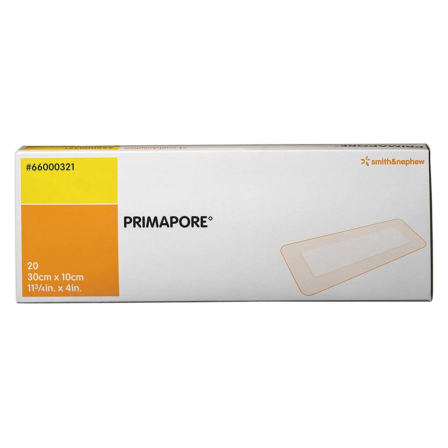 Primapore Island Dressing 4 X 11-3/4 Inch Rectangle Sterile Film Backing (364692_EA)