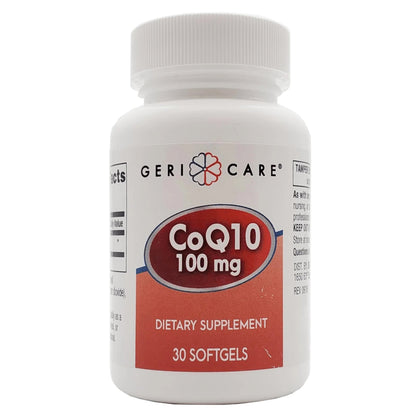 Geri-Care® Vitamin Supplement Coenzyme Q-10 100 mg Strength Softgel 30 per Bottle (1129675_CS)
