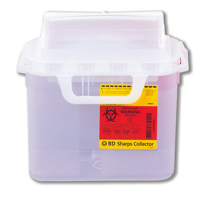 BD™ Gardian Sharps Container Pearl Base 11-7/10 H X 16-3/5 W X 4-1/2 D Inch Horizontal Entry 1.35 Gallon (206130_EA)