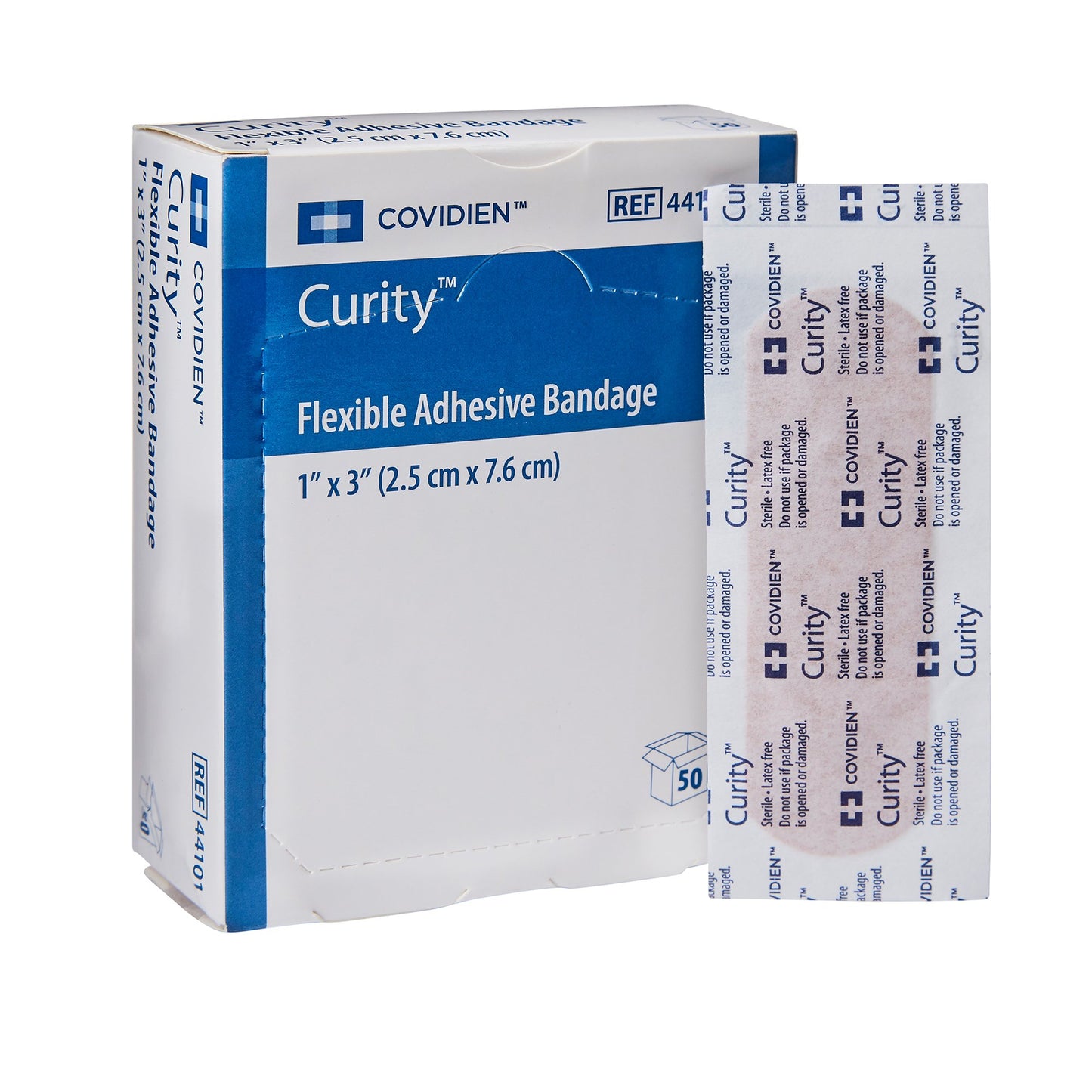 Curity™ Adhesive Strip 1 X 3 Inch Fabric Rectangle Tan Sterile (731917_CS)