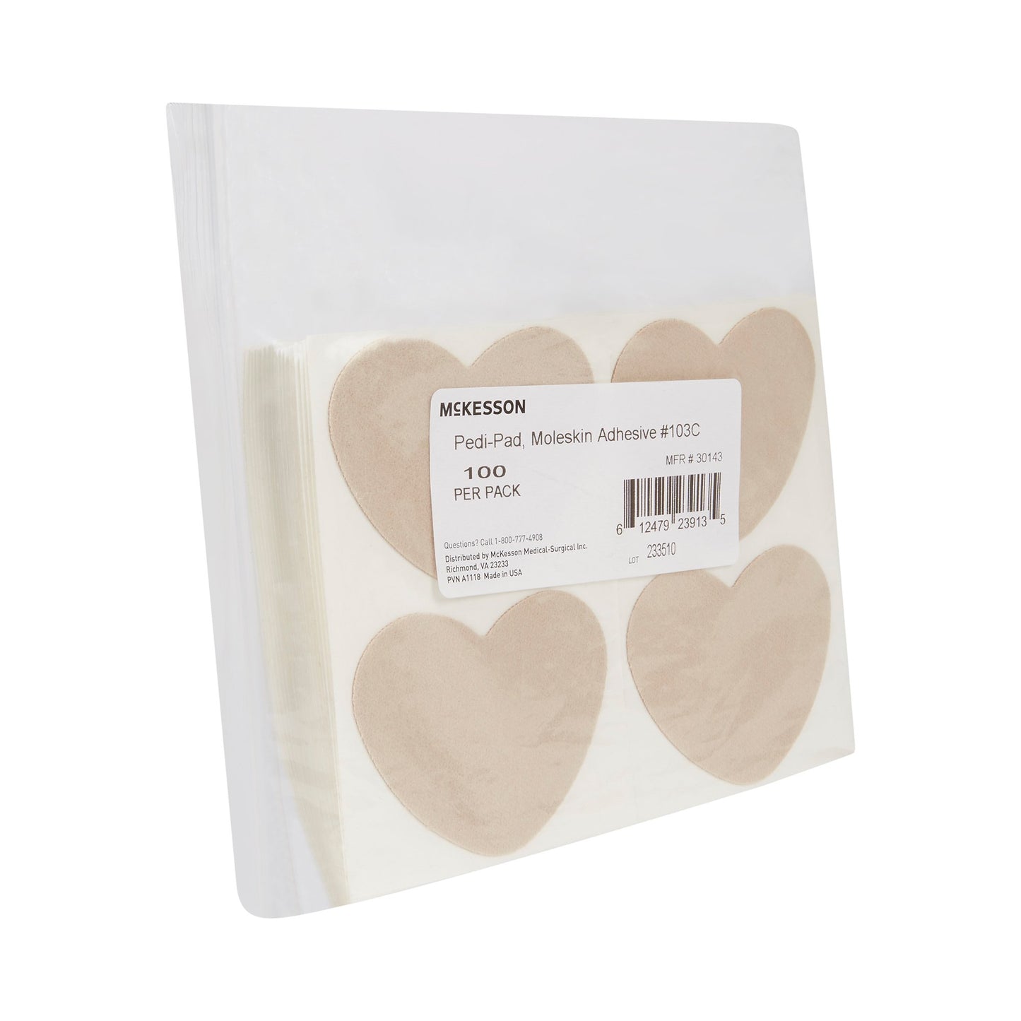 McKesson Pedi-Pad Protective Pad Size 103-C Adhesive Foot (1111090_PK)