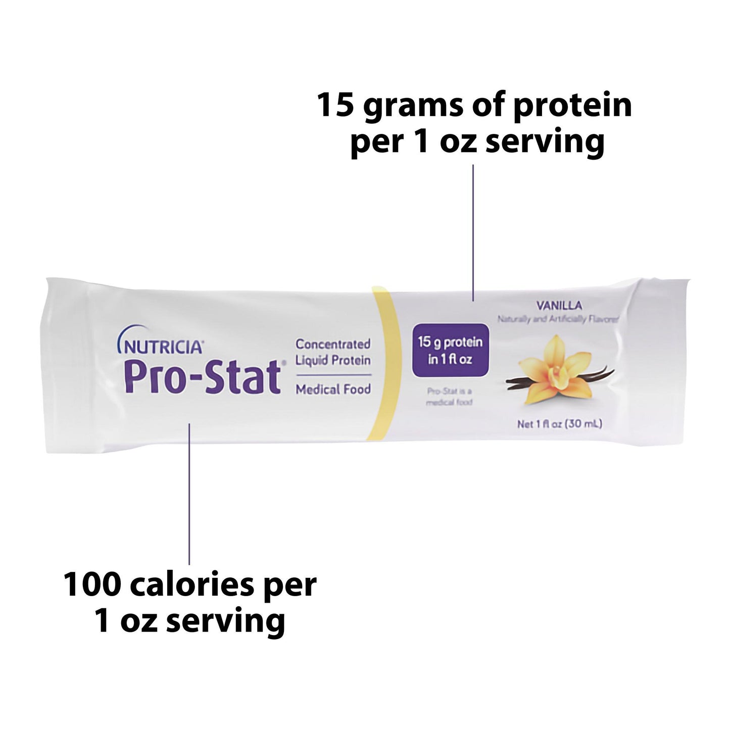 Pro-Stat® Oral Supplement Vanilla Flavor Liquid 1 oz. Individual Packet (625276_EA)
