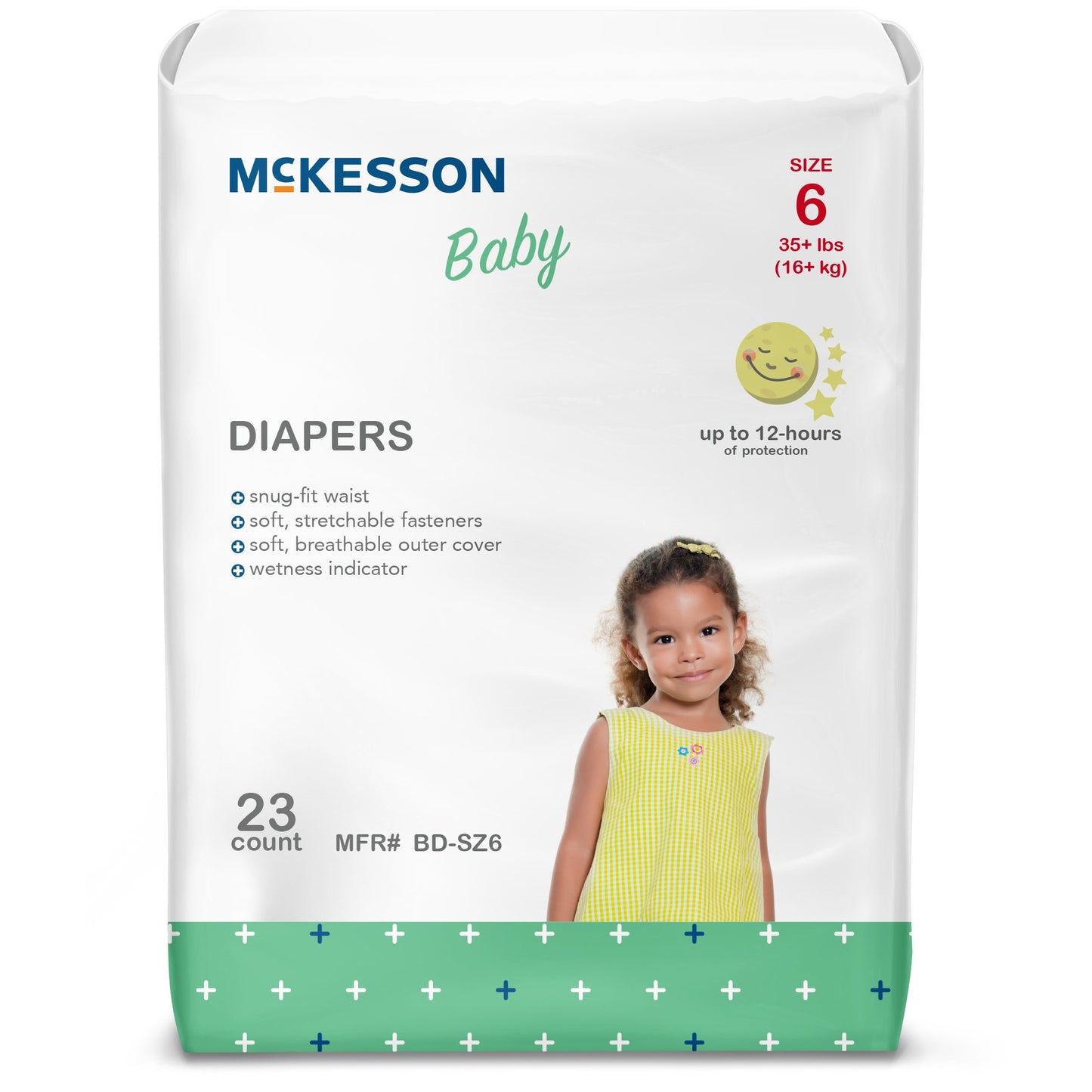 McKesson Unisex Baby Diaper Size 6 Disposable Heavy Absorbency (1144479_BG)