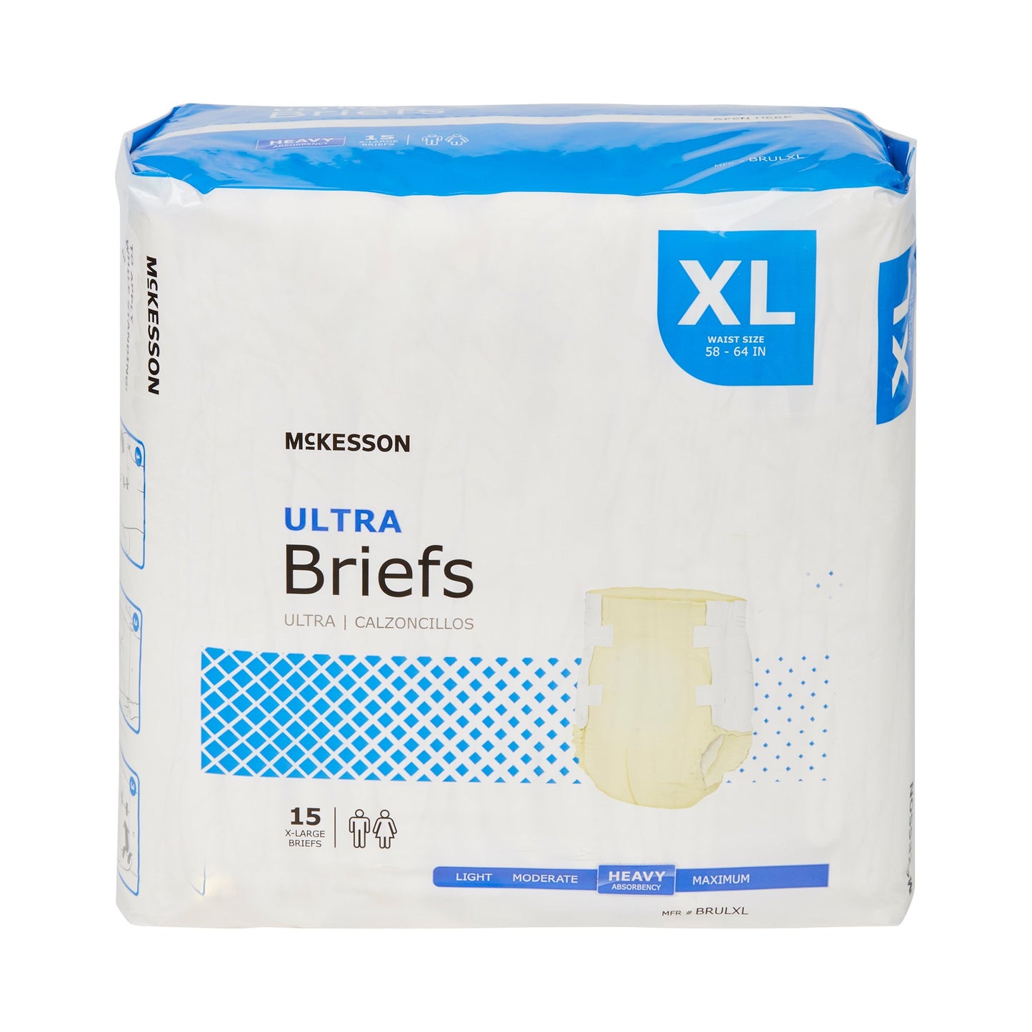 McKesson Ultra Unisex Adult Incontinence Brief X-Large Disposable Heavy Absorbency (800833_CS)