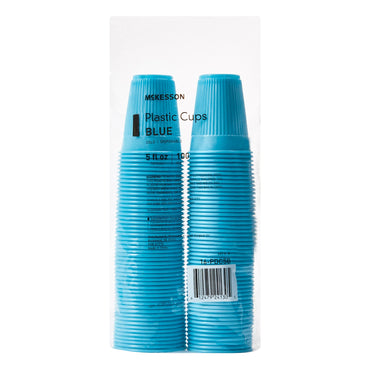 McKesson Drinking Cup 5 oz. Blue Polypropylene Disposable (1127768_SL)