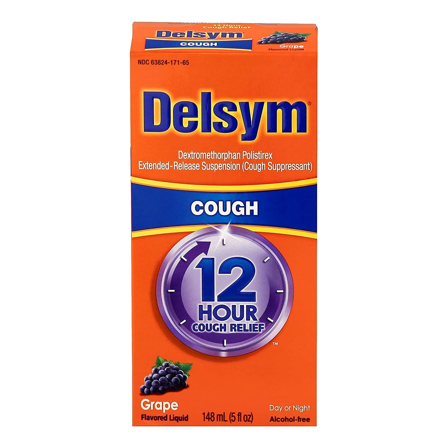 Delsym® Cold and Cough Relief 30 mg / 5 mL Strength Liquid 5 oz. (762946_EA)