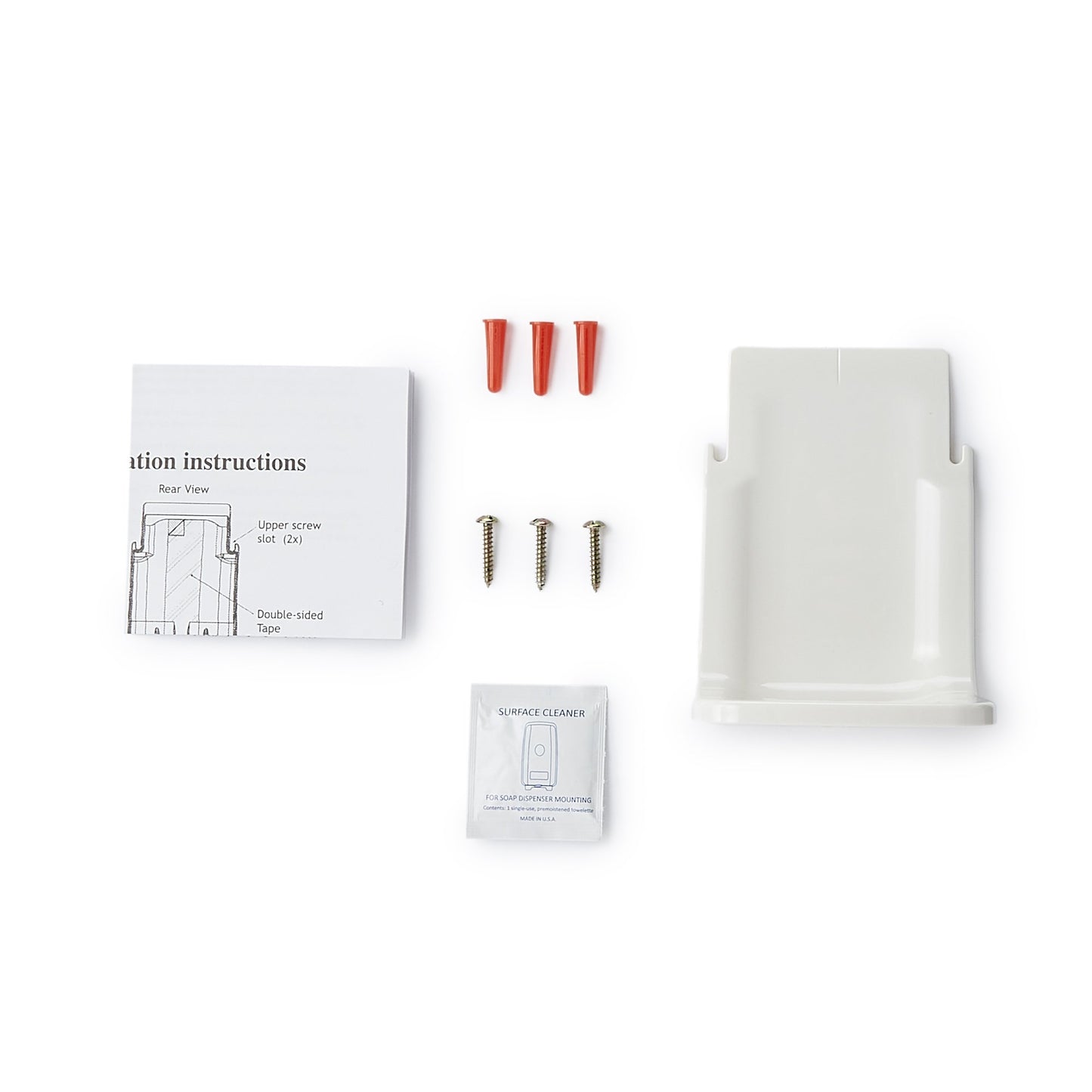 McKesson Brand Dispenser Drip Tray White, ABS Plastic, 4W X 3-3/4D X 5-1/2H Inch (822620_EA)