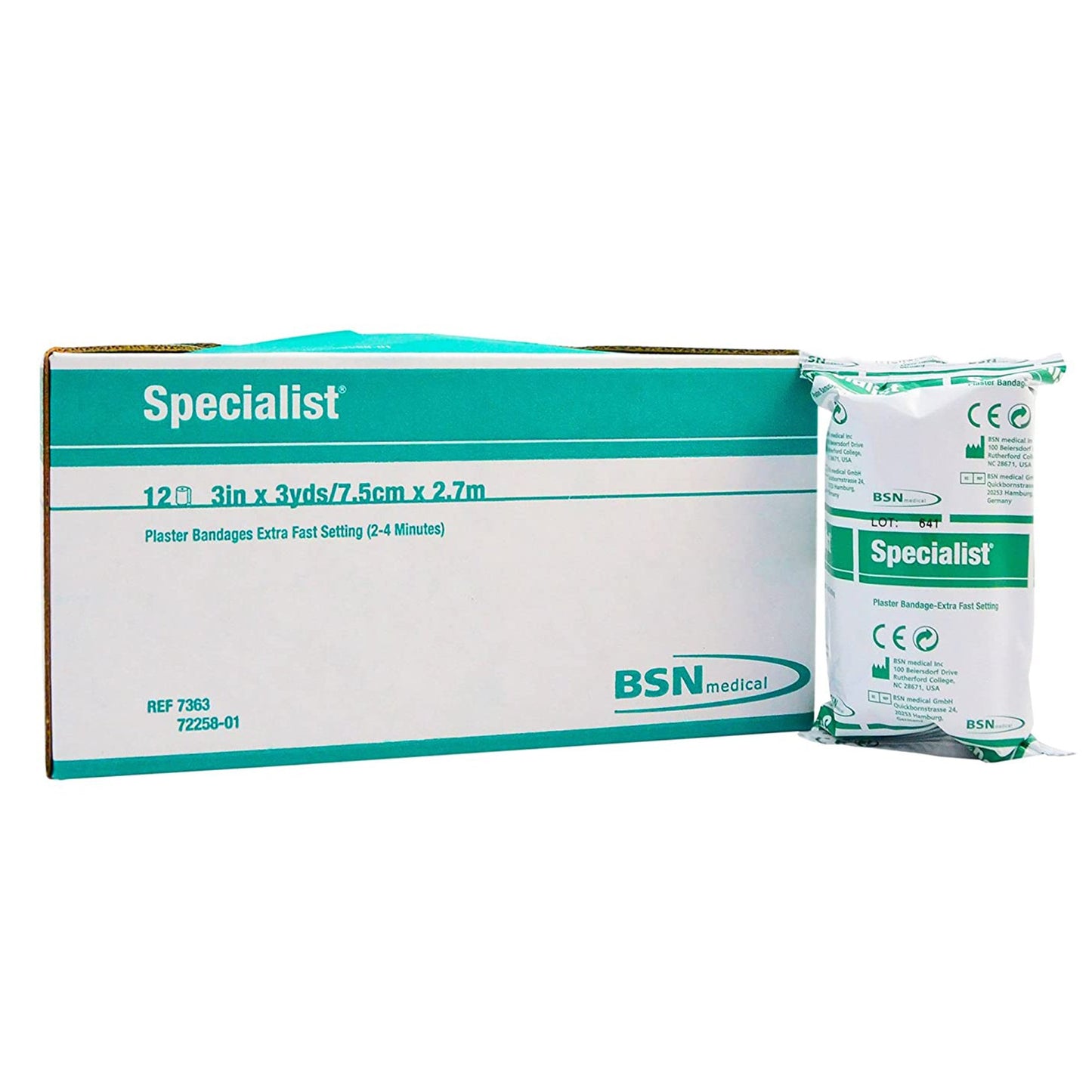 Specialist® Plaster Bandage 3 Inch X 9 Foot Plaster of Paris White (4788_CS)