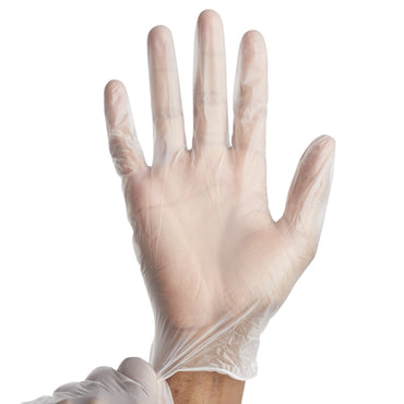 Trilon® Exam Glove X-Large NonSterile Vinyl Standard Cuff Length Smooth Clear Not Rated WITH PROP. 65 WARNING (287772_CS)