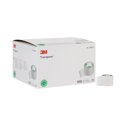 3M™ Transpore™ Medical Tape Transparent 1 Inch X 1-1/2 Yard Plastic NonSterile (6188_CS)