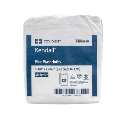 Kendall™ Washcloth 9-3/8 X 13-1/2 Inch Blue Disposable (1136069_CS)