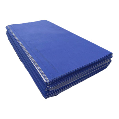 McKesson Sterilization Wrap White / Blue 24 X 24 Inch Dual Layer SMS Polypropylene (1243664_BG)