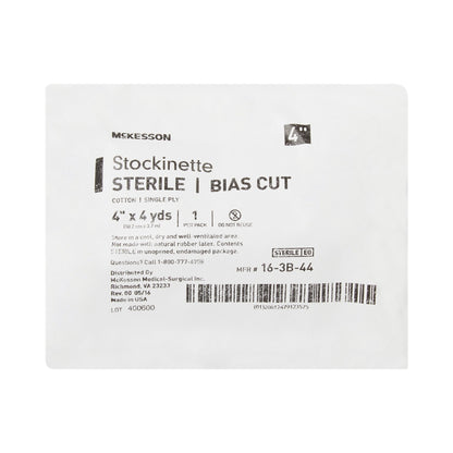 McKesson Bias Cut Stockinette Cotton 4 Inch X 4 Yard Size 5 Beige Sterile (457702_CS)